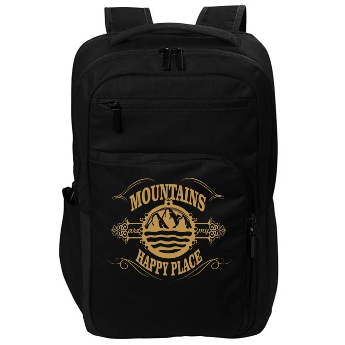 Mountains Are My Happy Place Impact Tech Backpack