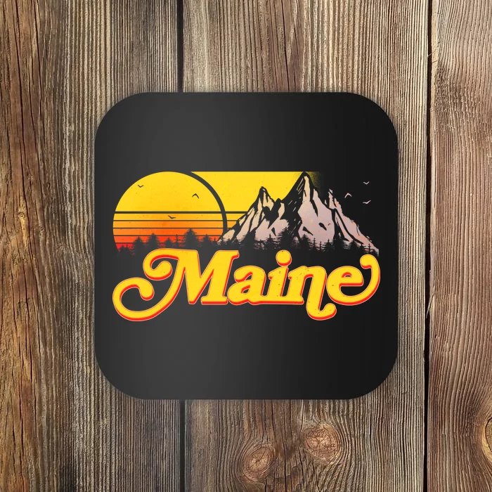 Mountains In Maine Coaster