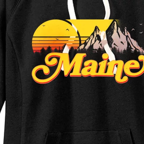 Mountains In Maine Women's Fleece Hoodie