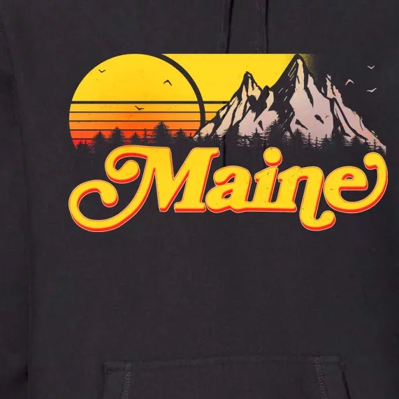 Mountains In Maine Premium Hoodie