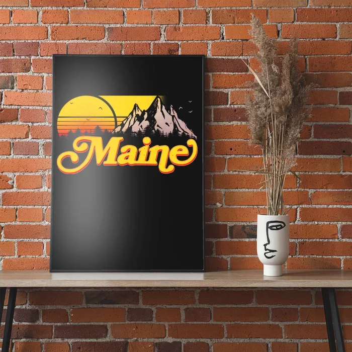 Mountains In Maine Poster