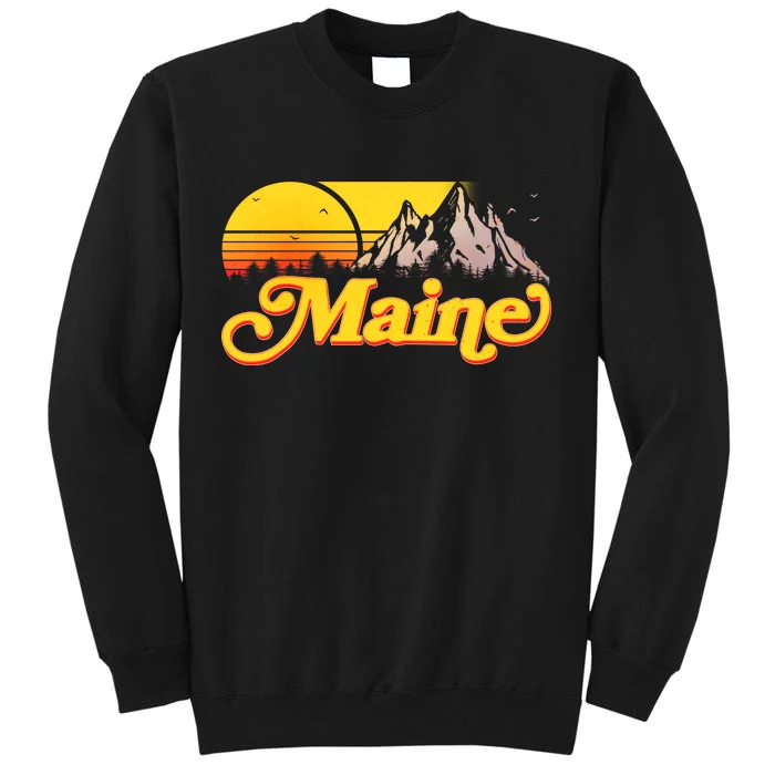 Mountains In Maine Tall Sweatshirt