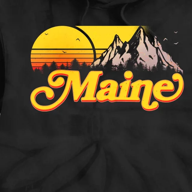 Mountains In Maine Tie Dye Hoodie