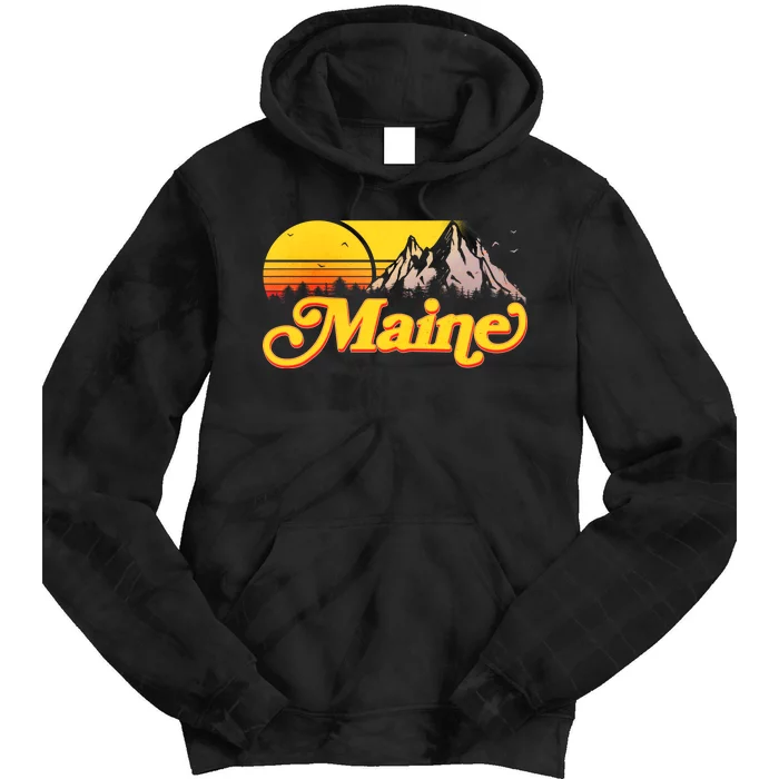 Mountains In Maine Tie Dye Hoodie