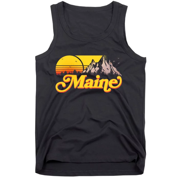 Mountains In Maine Tank Top