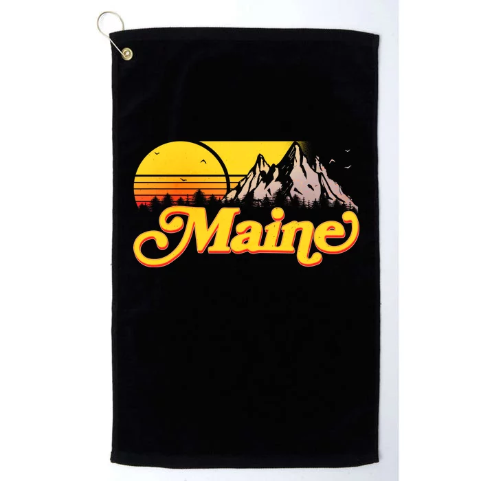 Mountains In Maine Platinum Collection Golf Towel