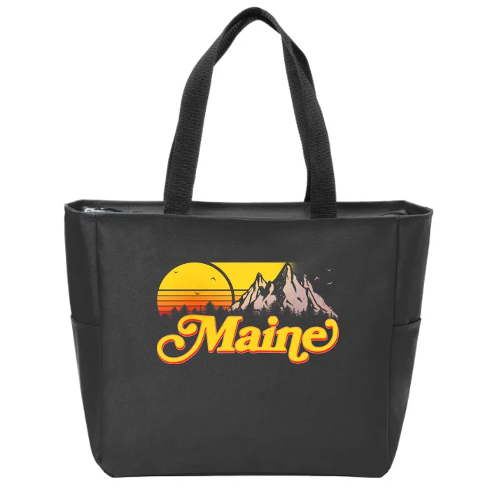 Mountains In Maine Zip Tote Bag