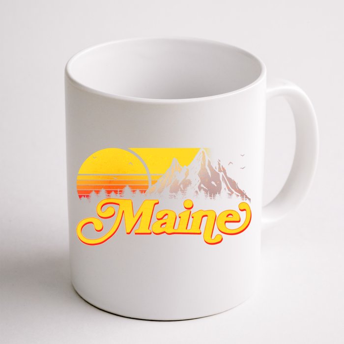 Mountains In Maine Front & Back Coffee Mug