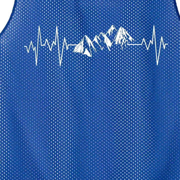 Mountains In My Heartbeat Pulse Mesh Reversible Basketball Jersey Tank