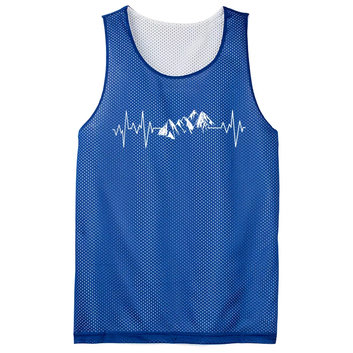 Mountains In My Heartbeat Pulse Mesh Reversible Basketball Jersey Tank