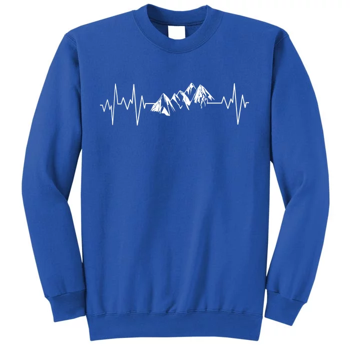 Mountains In My Heartbeat Pulse Tall Sweatshirt