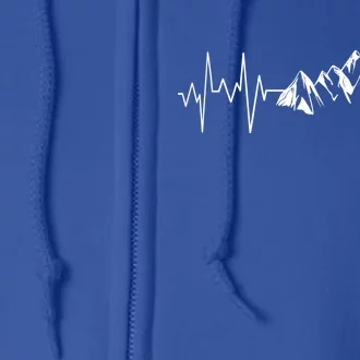 Mountains In My Heartbeat Pulse Full Zip Hoodie