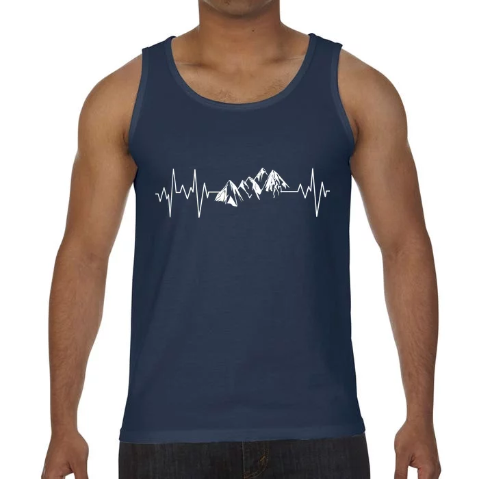 Mountains In My Heartbeat Pulse Comfort Colors® Tank Top