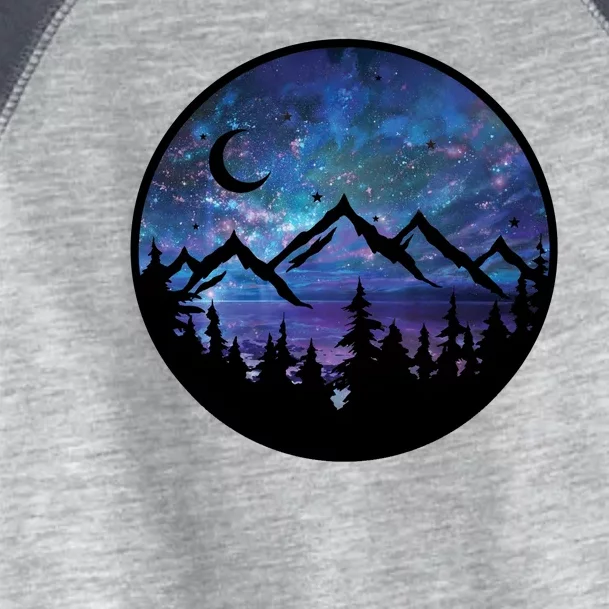 Mountains Star Night Sky Toddler Fine Jersey T-Shirt