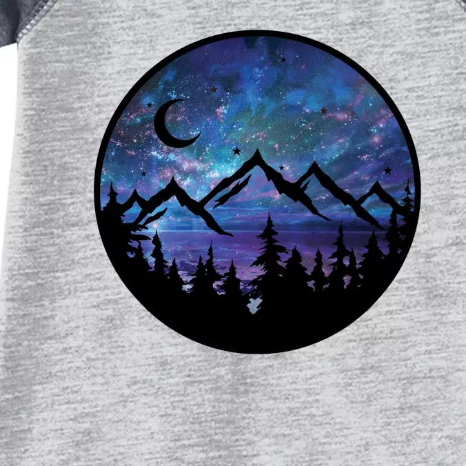 Mountains Star Night Sky Infant Baby Jersey Bodysuit