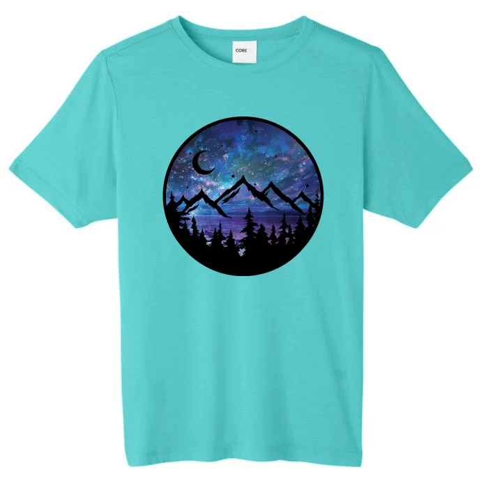 Mountains Star Night Sky ChromaSoft Performance T-Shirt