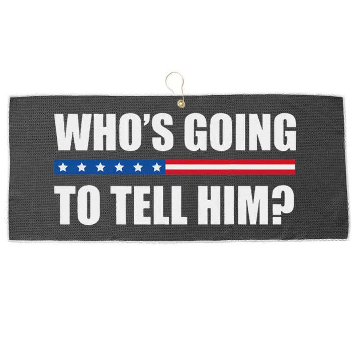 Michelle Obama WhoS Going To Tell Him Funny Black Jobs Large Microfiber Waffle Golf Towel