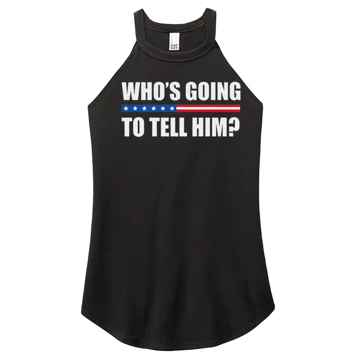 Michelle Obama WhoS Going To Tell Him Funny Black Jobs Women’s Perfect Tri Rocker Tank