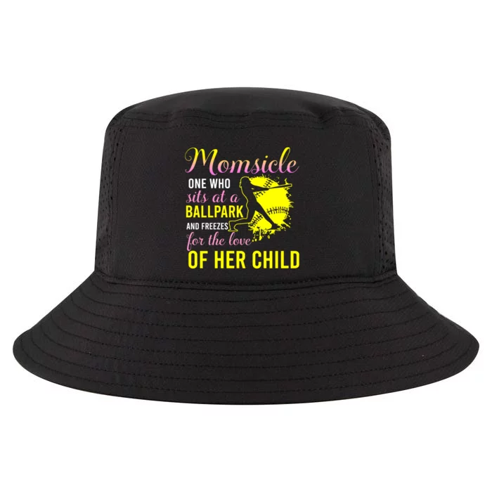 Momsicle One Who Sits At A Ballpark Cool Comfort Performance Bucket Hat