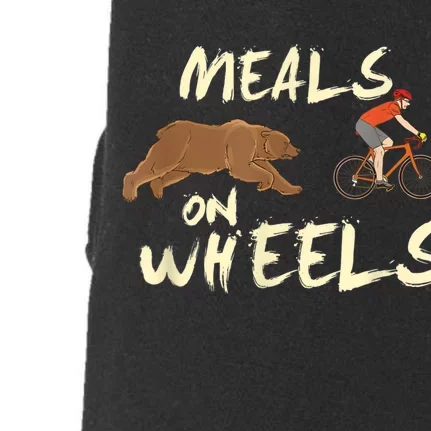 Meals On Wheels Cycling & Nature Design For Mountain Biker Doggie 3-End Fleece Hoodie