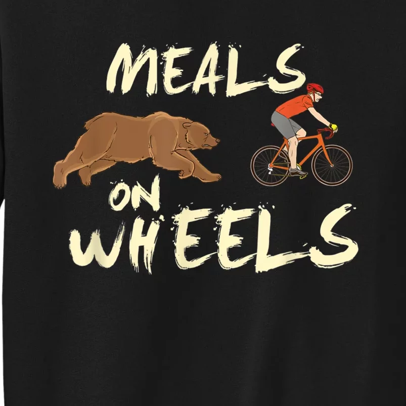 Meals On Wheels Cycling & Nature Design For Mountain Biker Tall Sweatshirt