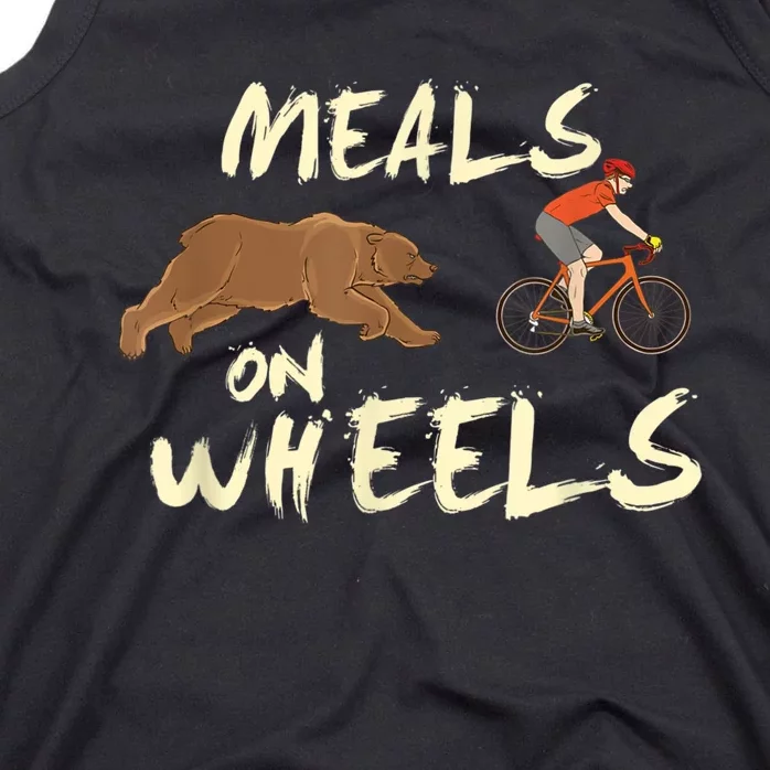 Meals On Wheels Cycling & Nature Design For Mountain Biker Tank Top