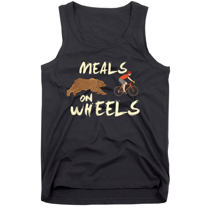 Meals On Wheels Cycling & Nature Design For Mountain Biker Tank Top