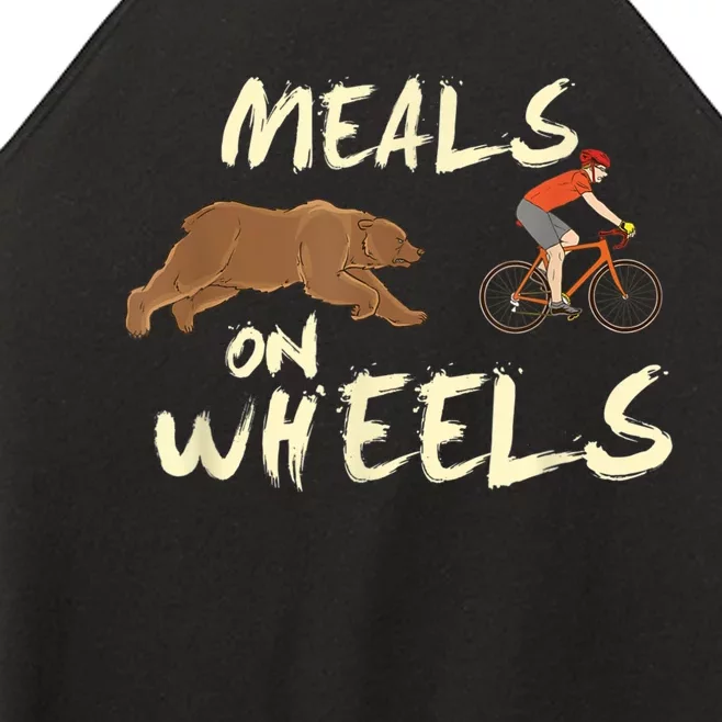 Meals On Wheels Cycling & Nature Design For Mountain Biker Women’s Perfect Tri Rocker Tank