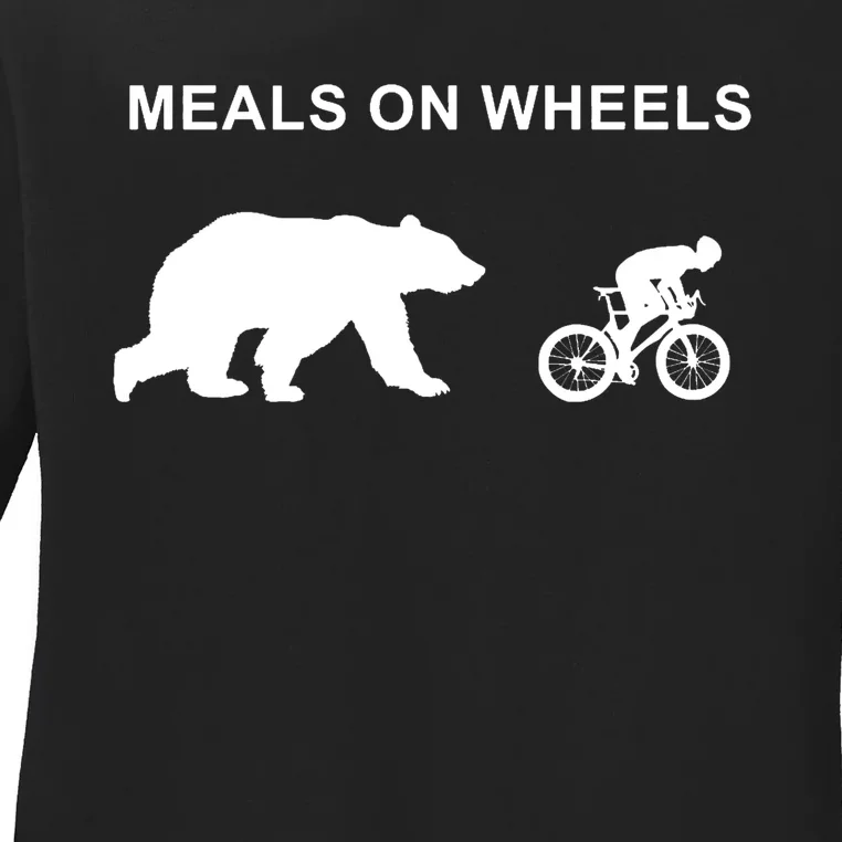 Meals On Wheels Ladies Long Sleeve Shirt