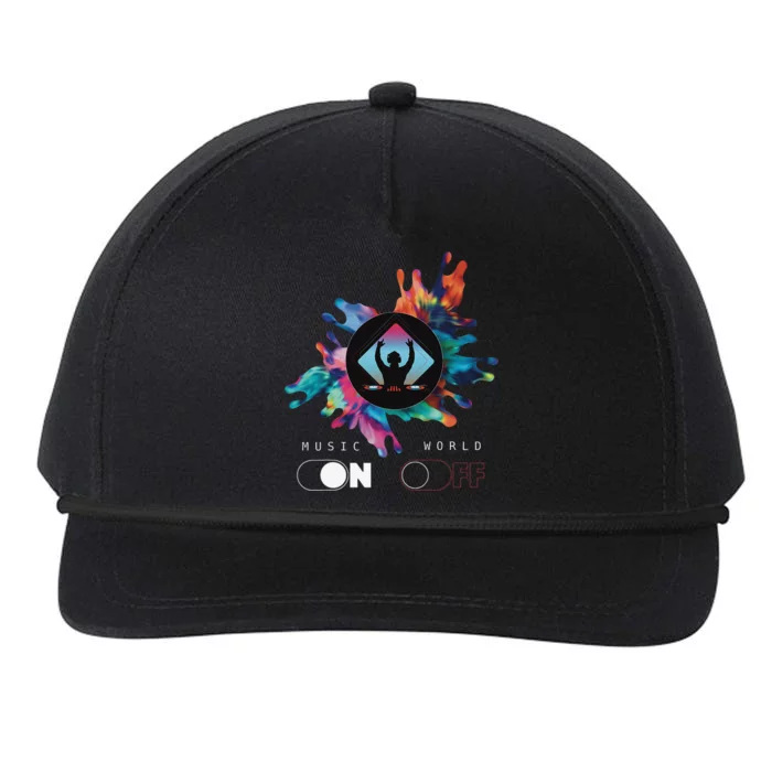 Music On World Off costume for Music Lovers DJs Festival Snapback Five-Panel Rope Hat