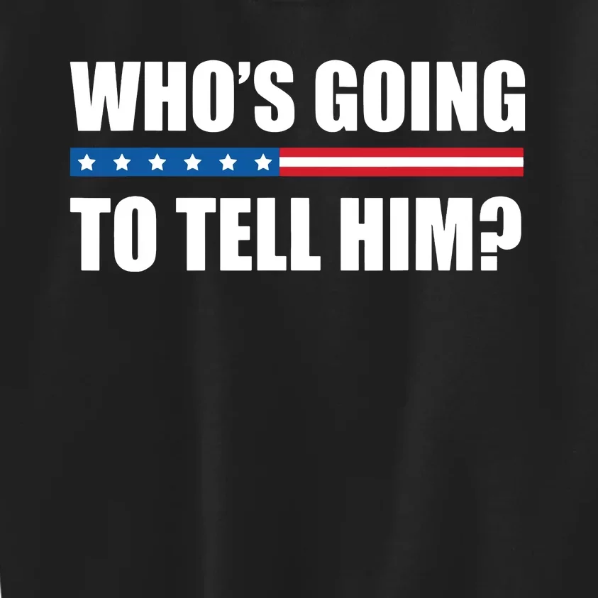 Michelle Obama Whos Going To Tell Him Funny Black Jobs Kids Sweatshirt