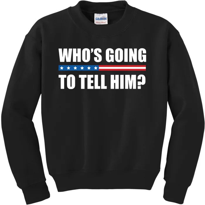 Michelle Obama Whos Going To Tell Him Funny Black Jobs Kids Sweatshirt