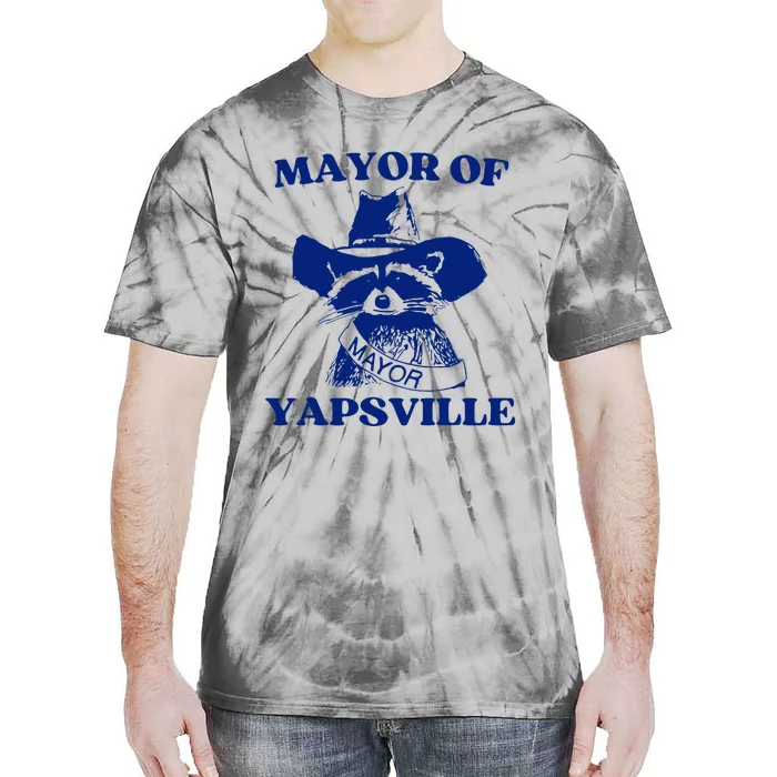 Mayor Of Yapsville Raccoon Tie-Dye T-Shirt