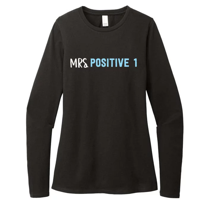 Mrs Positive 1 Womens CVC Long Sleeve Shirt