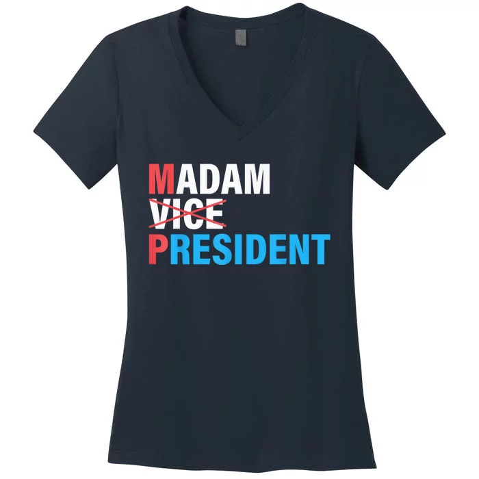 Madam President 2024 Women's V-Neck T-Shirt