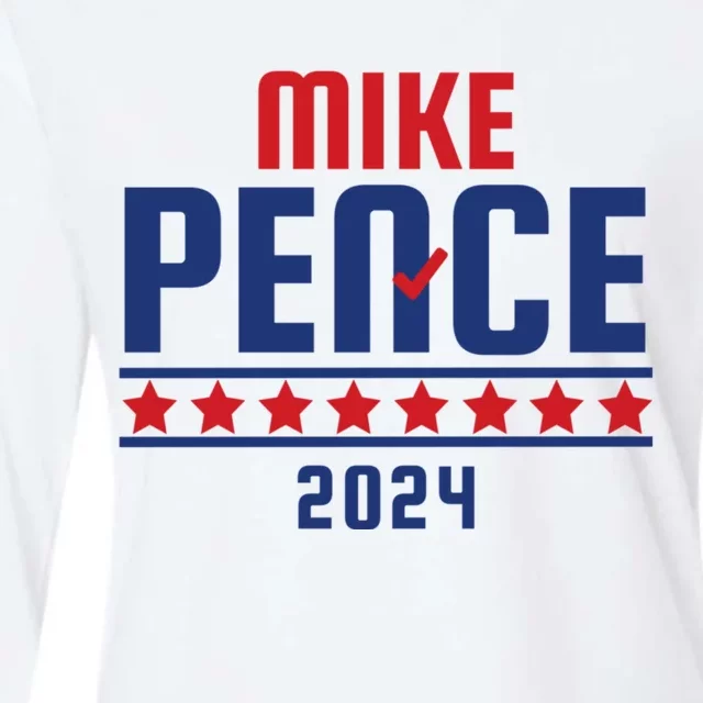 Mike Pence 2024 American Presidential Election 2024 USA Womens Cotton Relaxed Long Sleeve T-Shirt