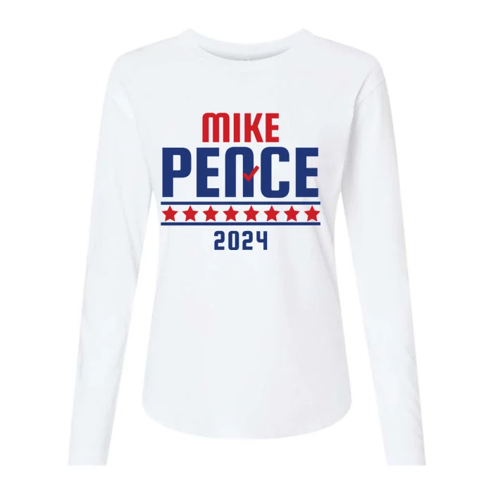 Mike Pence 2024 American Presidential Election 2024 USA Womens Cotton Relaxed Long Sleeve T-Shirt