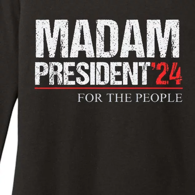 Madam President 2024 Feminist Women Vice President Womens CVC Long Sleeve Shirt