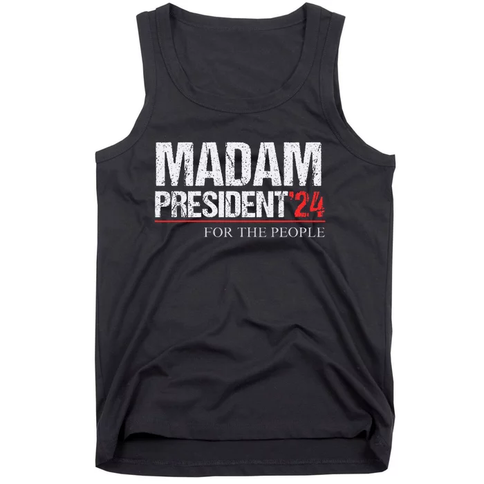 Madam President 2024 Feminist Women Vice President Tank Top