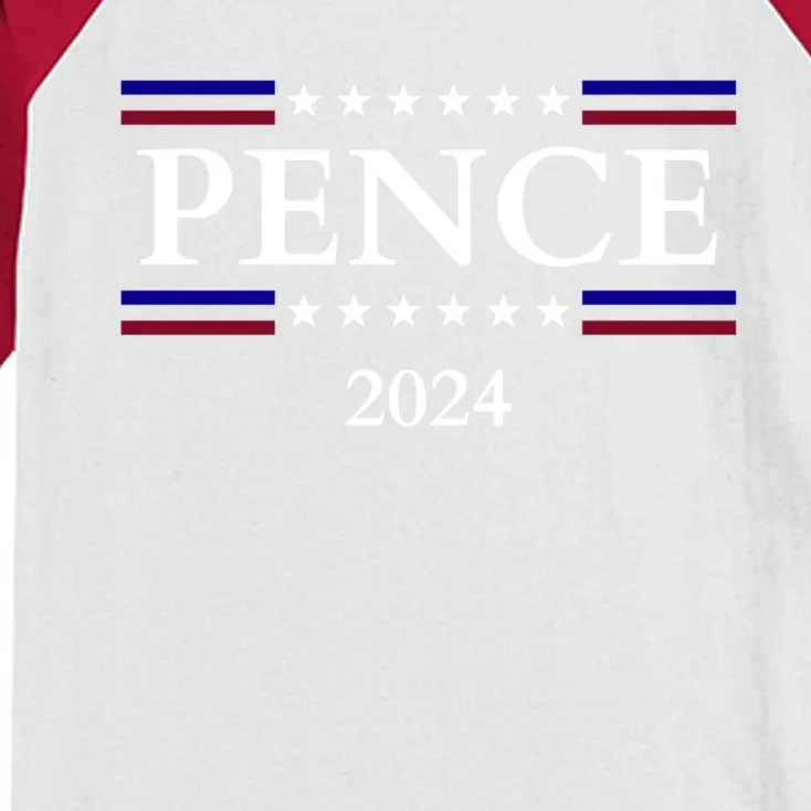 Mike Pence 2024 American Presidential Election 2024 USA Kids Colorblock Raglan Jersey