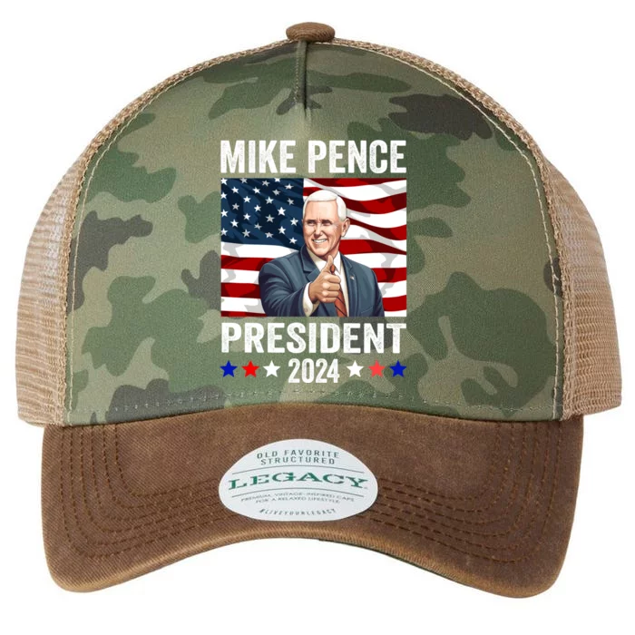 Mike Pence 2024 American Presidential Election 2024 USA Legacy Tie Dye Trucker Hat