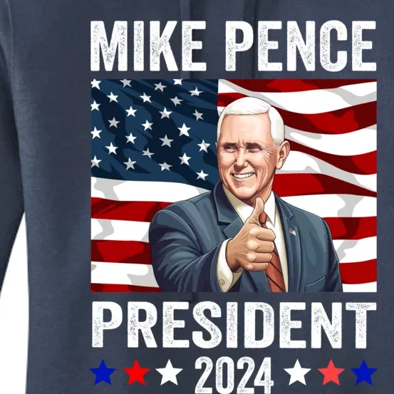 Mike Pence 2024 American Presidential Election 2024 USA Women's Pullover Hoodie