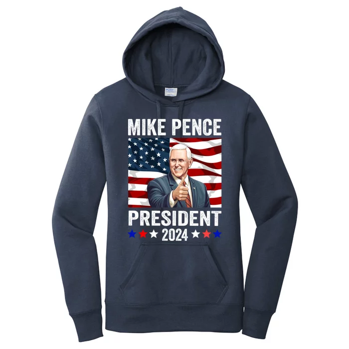 Mike Pence 2024 American Presidential Election 2024 USA Women's Pullover Hoodie