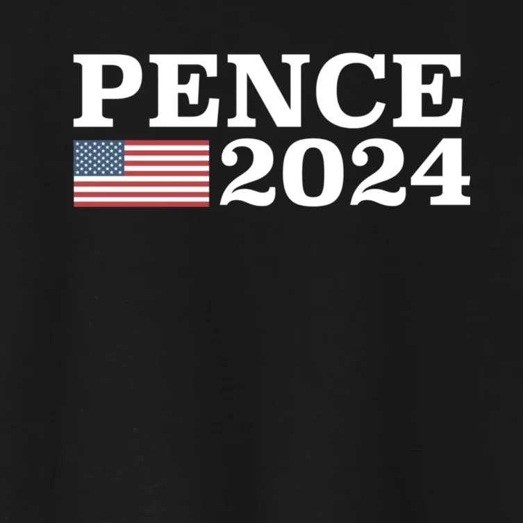 Mike Pence 2024 For President Mike Pence 2024 Women's Crop Top Tee