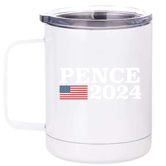 Mike Pence 2024 For President Mike Pence 2024 Front & Back 12oz Stainless Steel Tumbler Cup