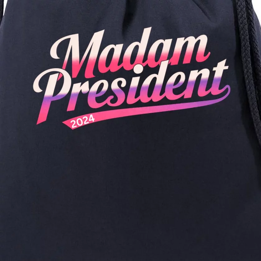 Madam President 2024 Kamala Harris 2024 Cute Gift Drawstring Bag