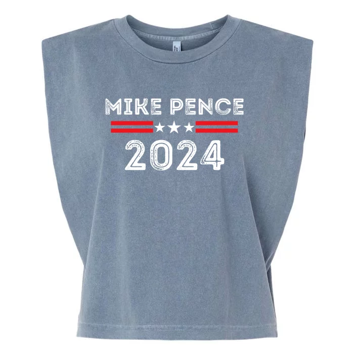 Mike Pence 2024 For President Mike Pence 2024 Garment-Dyed Women's Muscle Tee