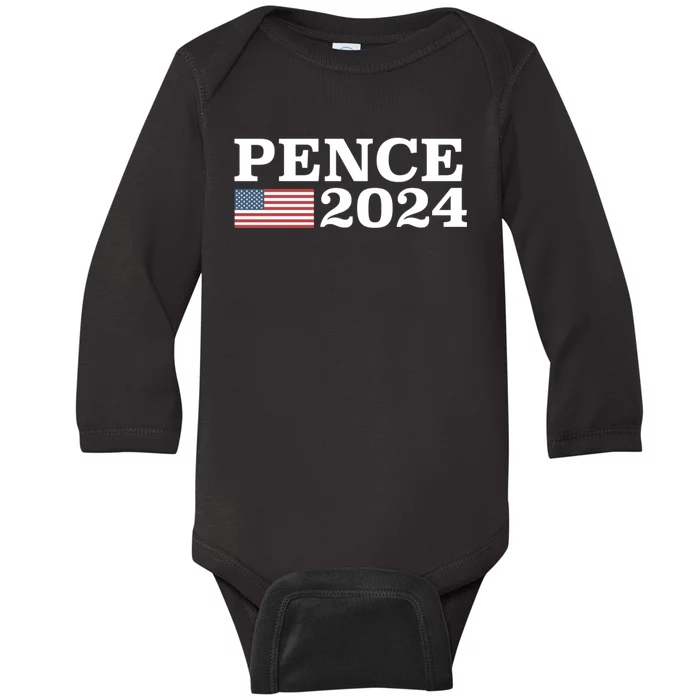 Mike Pence 2024 Baby Long Sleeve Bodysuit