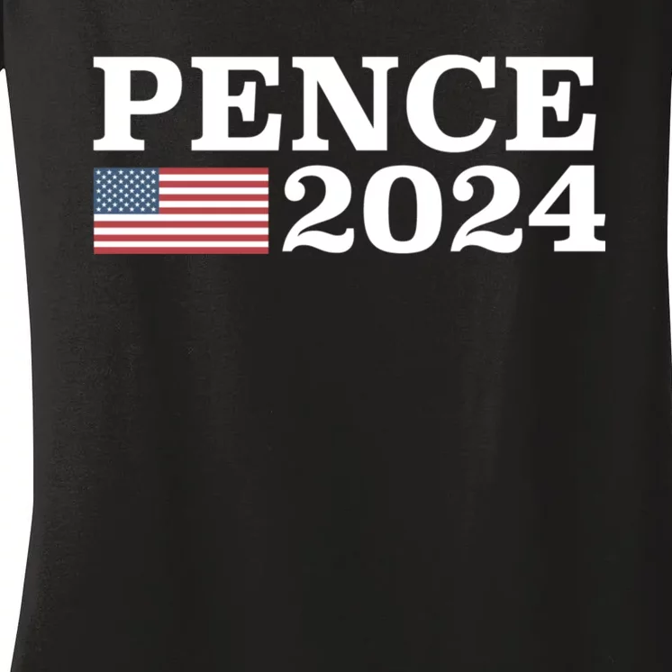 Mike Pence 2024 Women's V-Neck T-Shirt