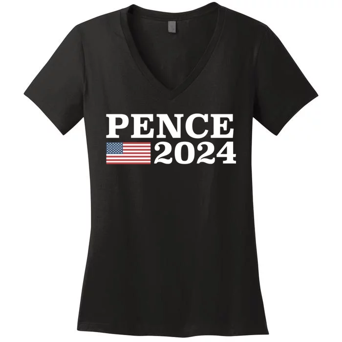 Mike Pence 2024 Women's V-Neck T-Shirt